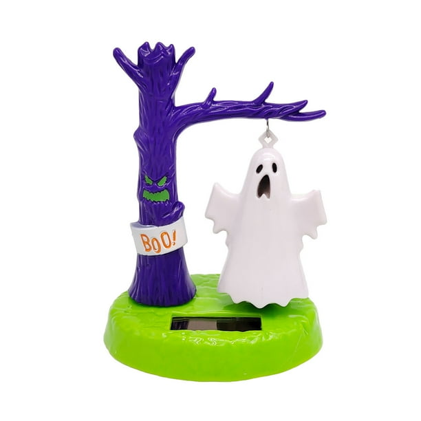 Funny Solar Powered Car Swing Ghost Ornament Halloween Toy Home Decor Clever Funny Solar Powered Car Swing Ghost Ornament Halloween Toy Home Decor Clever